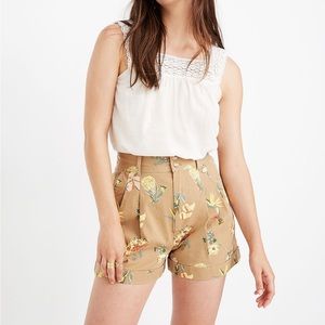 Madewell Pleated Shorts in Hawaiian Hideaway Size 6